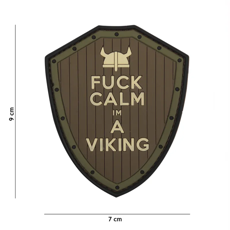 Klett Patch 3D PVC No.11111 Fuck Calm bunt 9,0 x 7,0 Solange Der Vorrat Reicht
