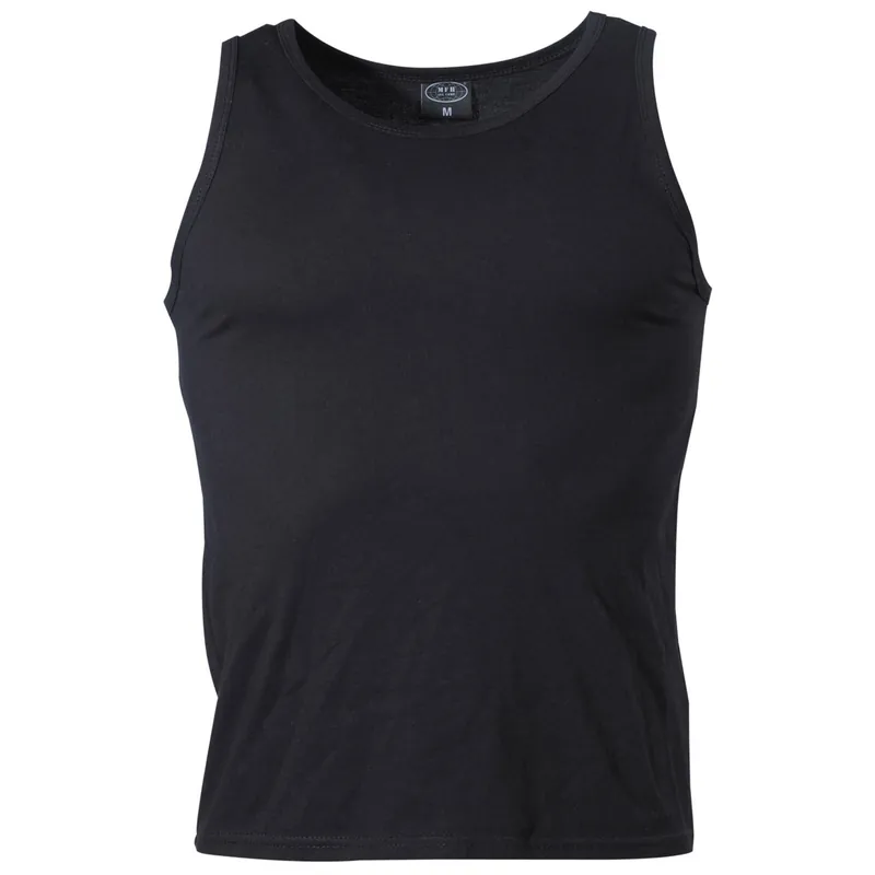 Tank Top Ripp schwarz Aktuell