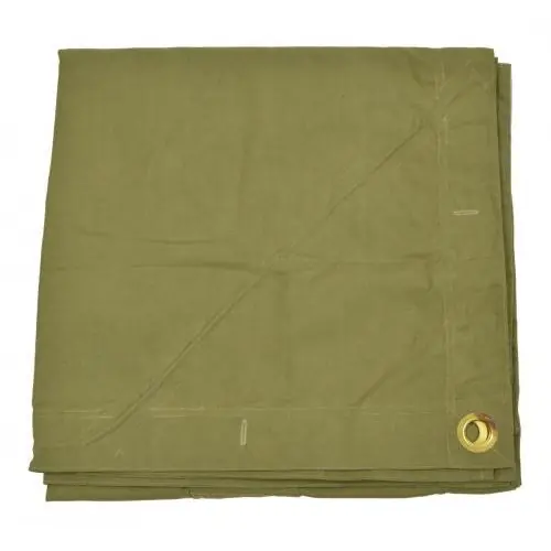 Rumänische Zeltbahn oliv gebraucht 1,8 x 1,8m (3,24m² 7,70€/m²) Beliebt