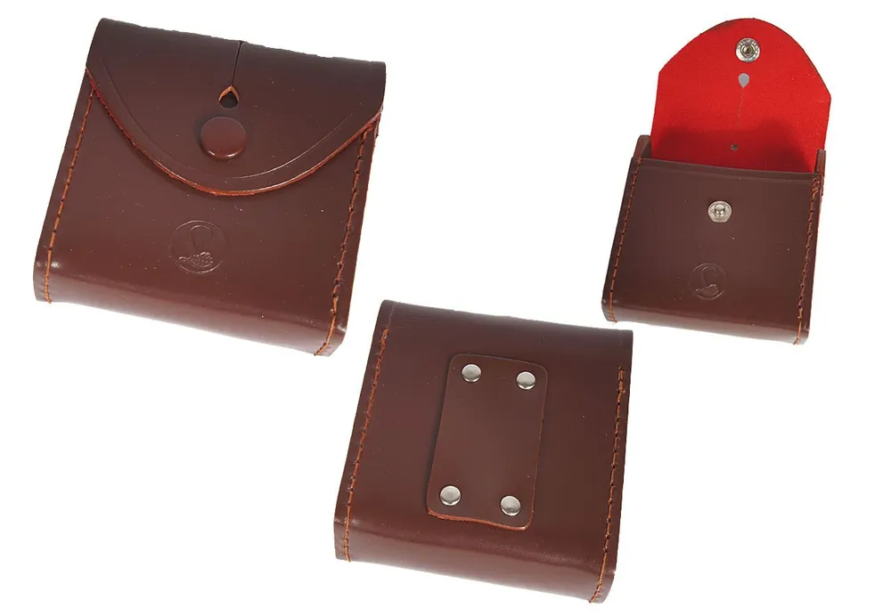 Bestseller BGS Kompasstasche Leder braun neuwertig
