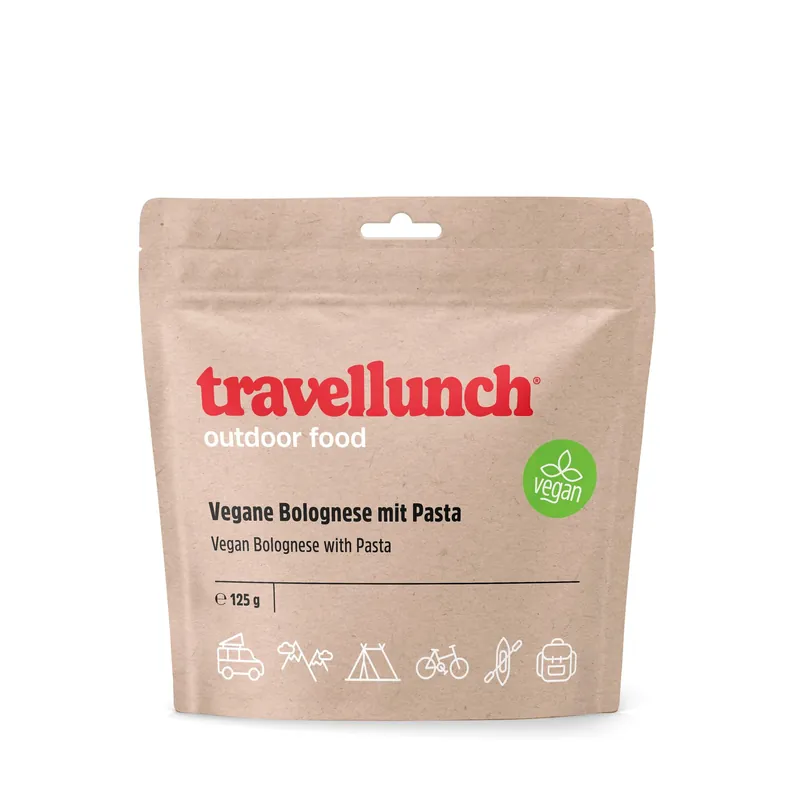 Travellunch Verpflegung Nudeln Bolognese 125g = 76,00 €/kg Günstig