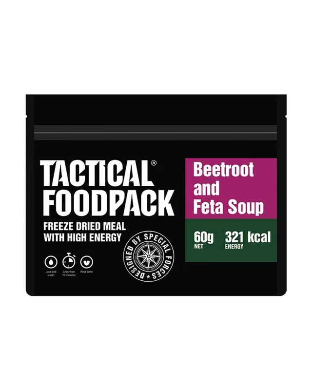 Tactical Foodpack 60g ‚Beetroot and Feta Soup‘ = 148,34 €/kg Mega-Angebot
