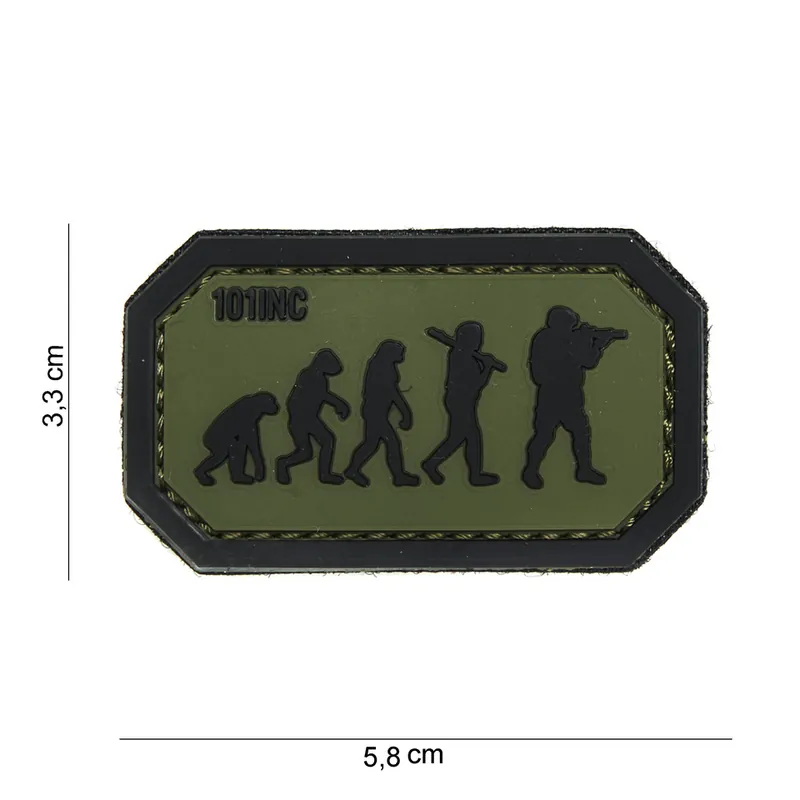 Angebot PVC Patch No.14070 Airsoft Evolution grün/schwarz 3,3 x 5,8