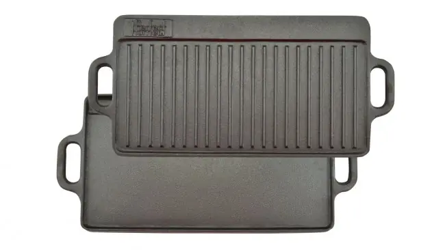 Grillpfanne Grillplatte Gußeisen 51 x 24cm Billig