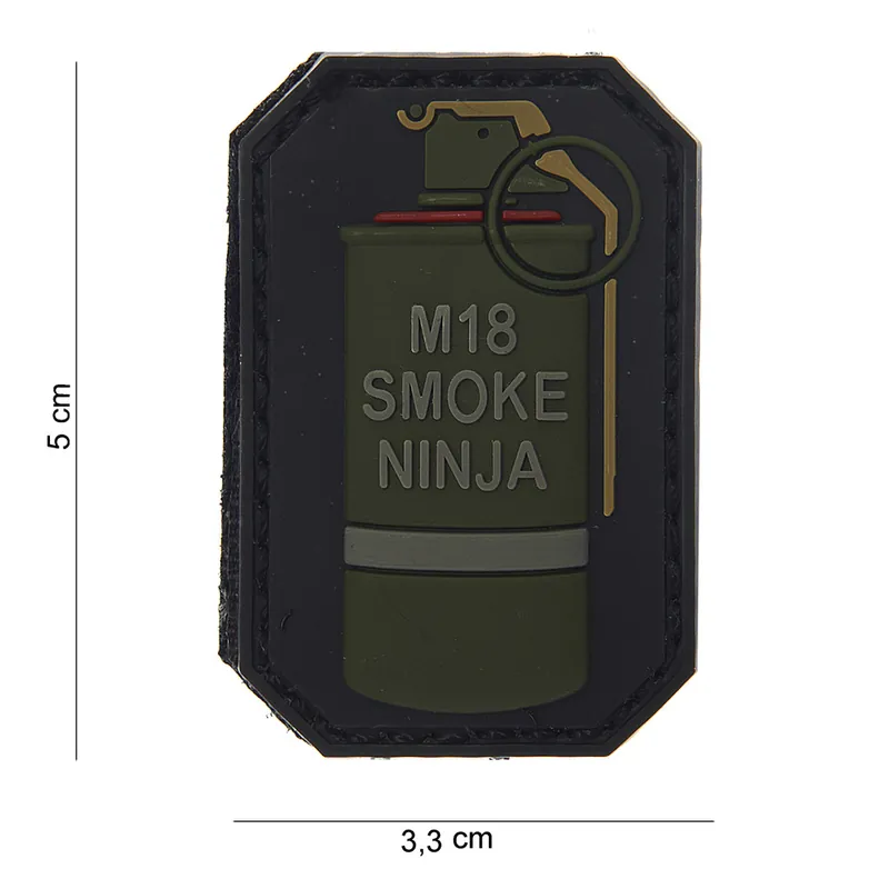 Jetzt Bestellen Klett Patch 3D No.13003 M18 Smoke Ninja 5 x 3,3 Restposten