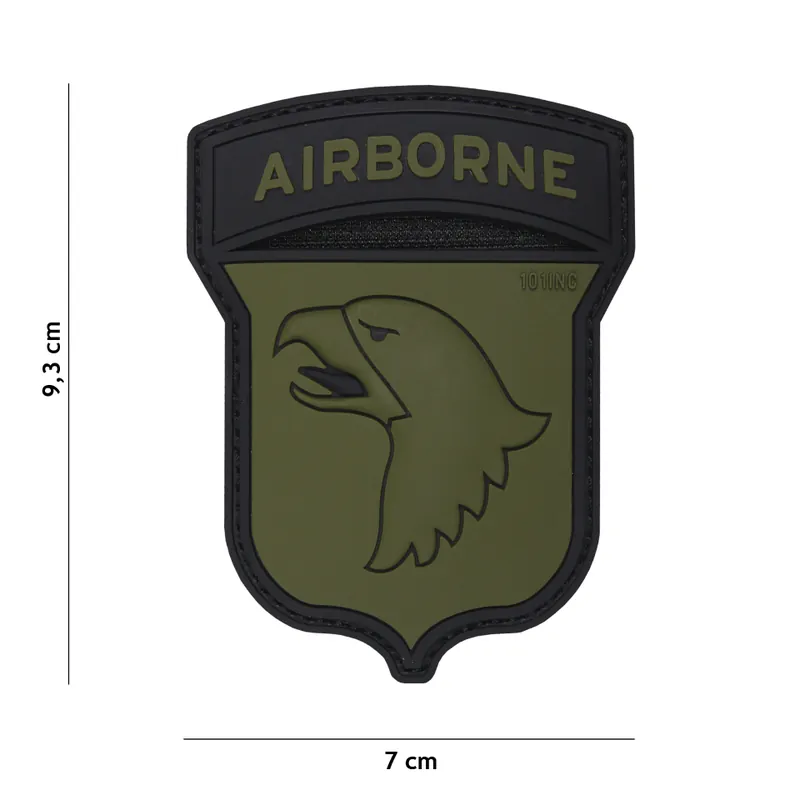 Klett Patch 3D PVC No.17024 Airborne101 ST grün/schwarz 9,3 x 7 Must-Have