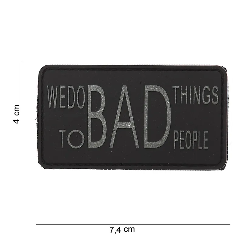 Klett Patch 3D No.12015 We do bad things to people 4 x 7,4 Sonderangebot