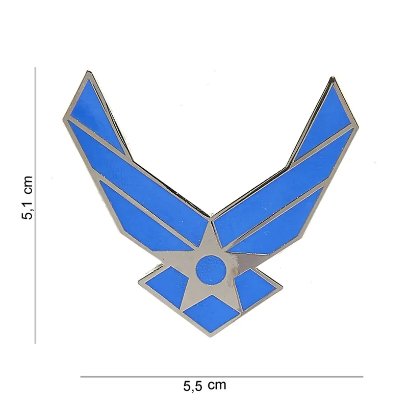 Zertifiziert Metall Abzeichen US Airforce groß