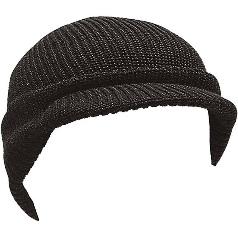 US Watch Cap Strickmütze mit Schirm Polyacryl schwarz Top-Angebot