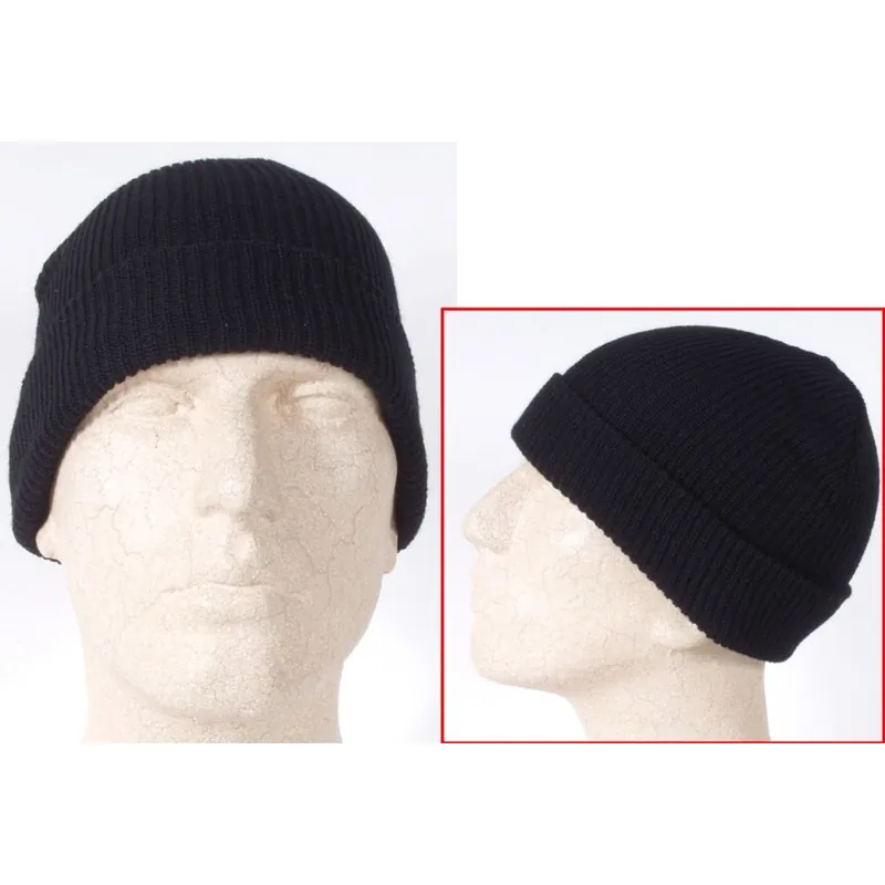 Ausverkauf US Strickmütze Watch Cap Wolle Schwarz