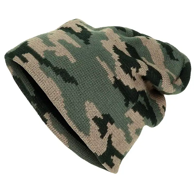 Versand Am Gleichen Tag MFH Fein-Strickmütze Beanie woodland