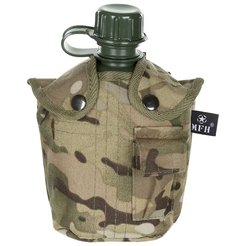 Online Kaufen MFH US Feldflasche 1L Kunststoff BPA-frei mit Hülle operation-camo