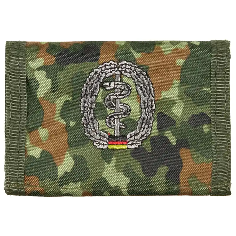 Preisknaller MFH Bundeswehr Geldbörse Sanitätstruppe flecktarn