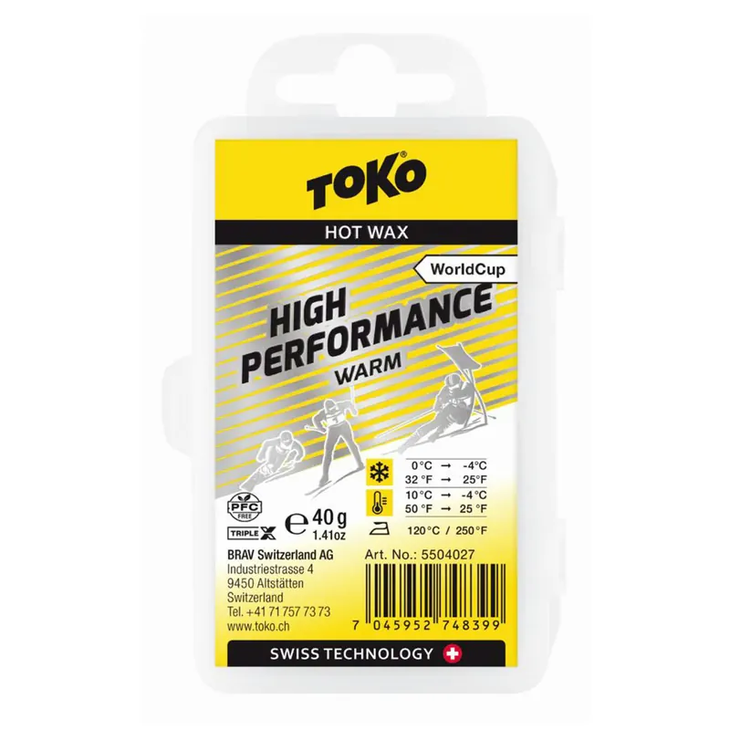 Versand Am Gleichen Tag Toko World Cup High Performance Warm 40g Skiwachs
