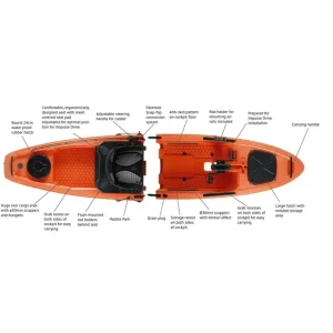 Preisreduziert Kayak de pesca con Pedales Caipirinha Angler Solo