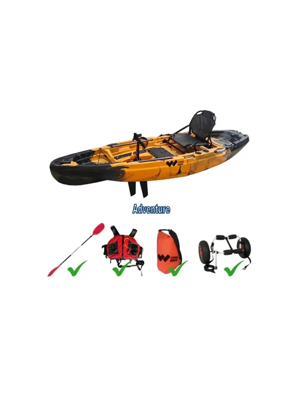 Meistverkauft Zerlegbares Angelkajak Long Wave Beaufort ADVENTURE