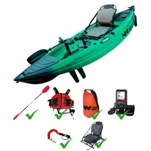 Bestpreis Long Wave Bora PROPEL Angelkajak-Set mit Pedalantrieb