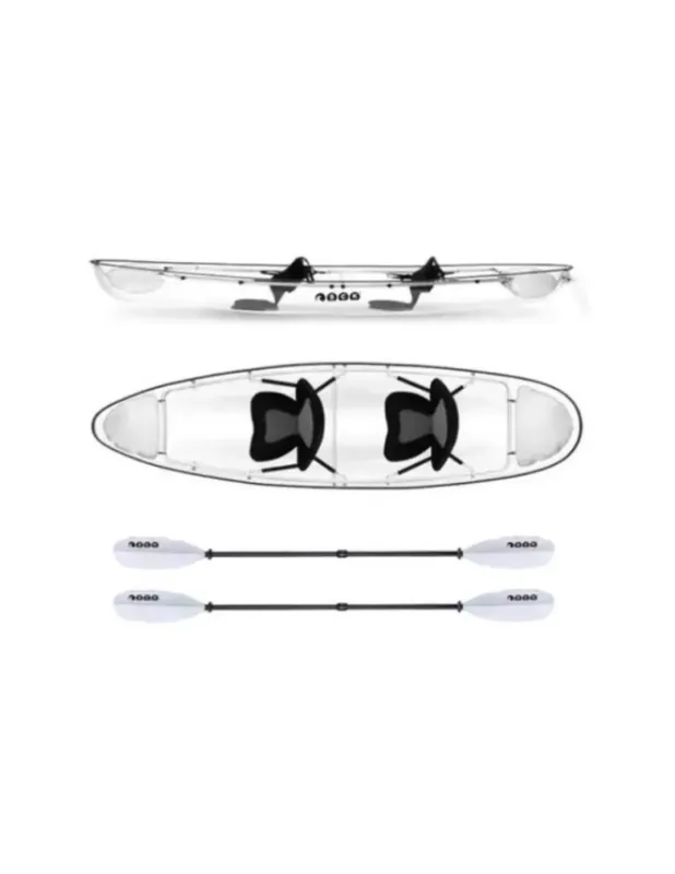 Must-Have Kajak Transparent Tandem Clear Long Wave