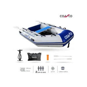 Coasto SLAT 230 Schlauchboot Weiß-Blau Sichere Zahlung