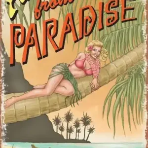 Highlight Aloha from Paradise - Metall Schild SURF