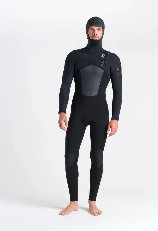 Begrenztes Angebot C-Skins REWIRED 6:5 MENS CHEST ZIP HOODED STEAMER