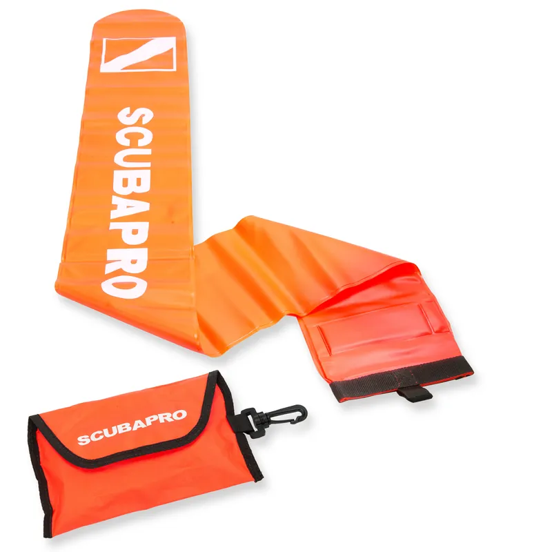 Jetzt Kaufen 120 cm Signalboje von Scubapro mit ca .6 m Leine und Tasche