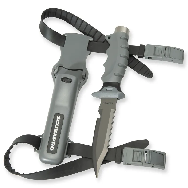 Titanmesser SKT Titanium von Scubapro, spitze Klinge Expressversand